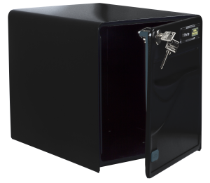 Boîte aux lettres BALTIC noire 1 porte 2 points de fermeture